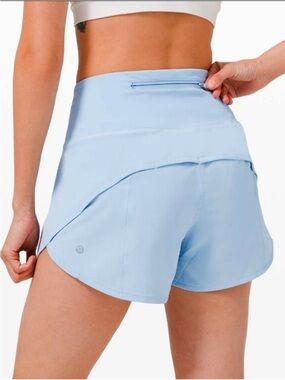 lululemon athletica Light Blue speed up shorts